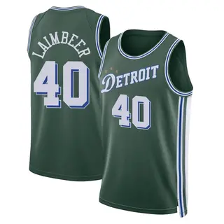 Detroit Pistons Men's Bill Laimbeer Green Swingman 2022/23 City Edition Jersey